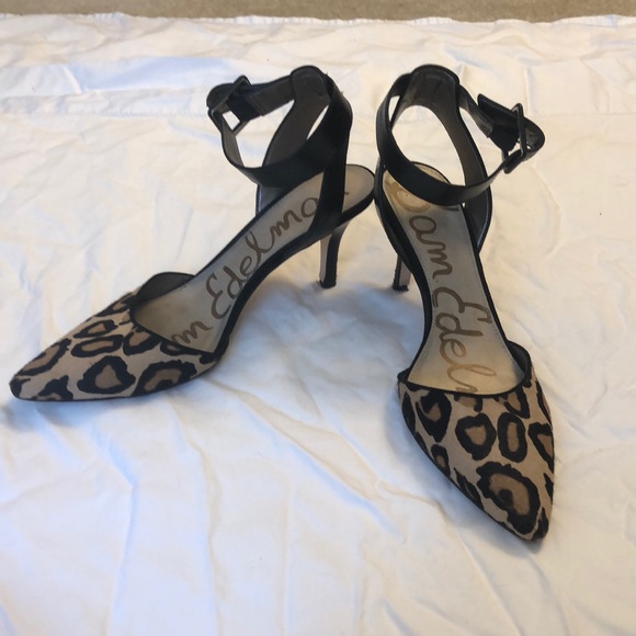 sam edelman animal print heels